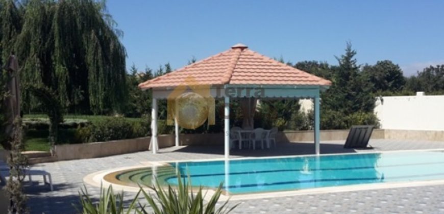 villa for sale in anjar amazing fully decorated with private swimming pool