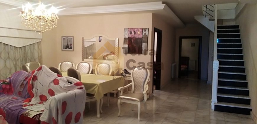 Ksara fully decorated luxurious duplex with open view for sale .