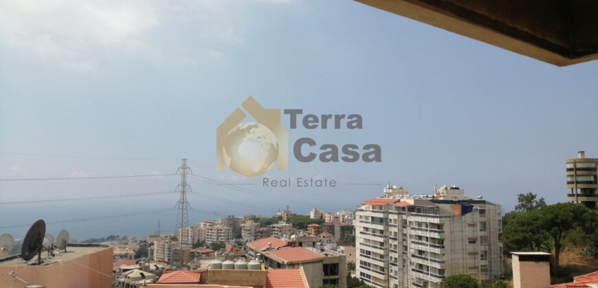 Apartment for rent in Beit el chaar fully furnished open sea view one unit per floor.