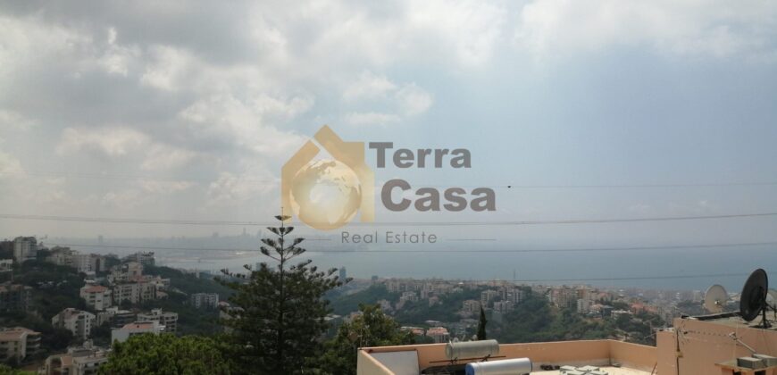 Apartment for rent in Beit el chaar fully furnished open sea view one unit per floor.