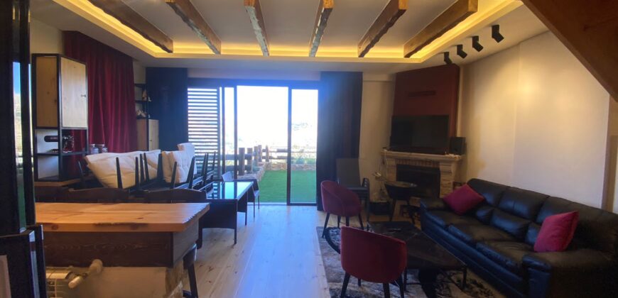 Faqra Luxurious fully furnished chalet + garden, stunning view#3233