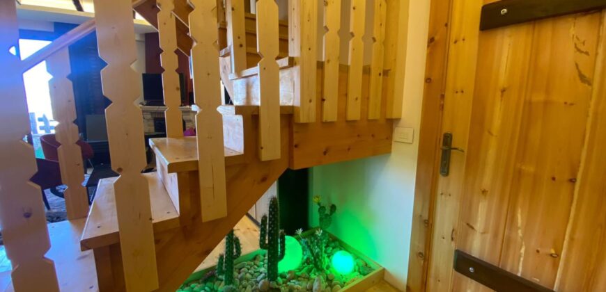 Faqra Luxurious fully furnished chalet + garden, stunning view#3233