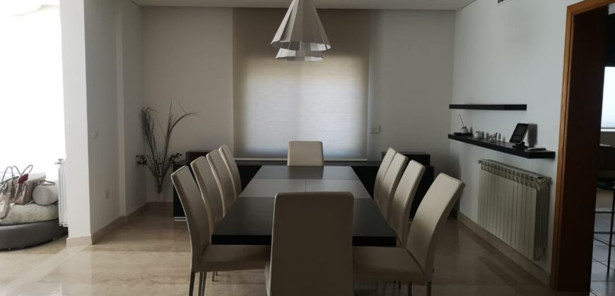 broummana fully furnished apartment 240 sqm for rent, sea view #4310