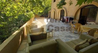 chalet in a calm area in kfardebian for rent with terrace