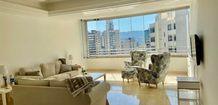 brand new fully furnished apartment for rent in achrafieh prime location