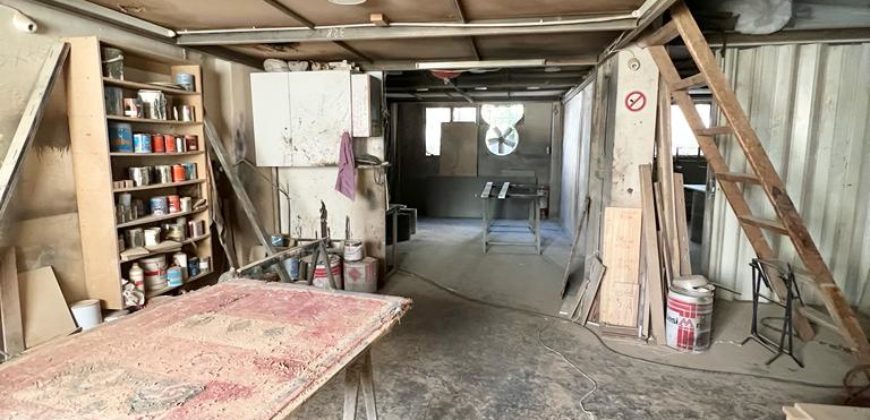 sawmill fully equipped for rent in madinet el sinayia jdeideh Ref#5016