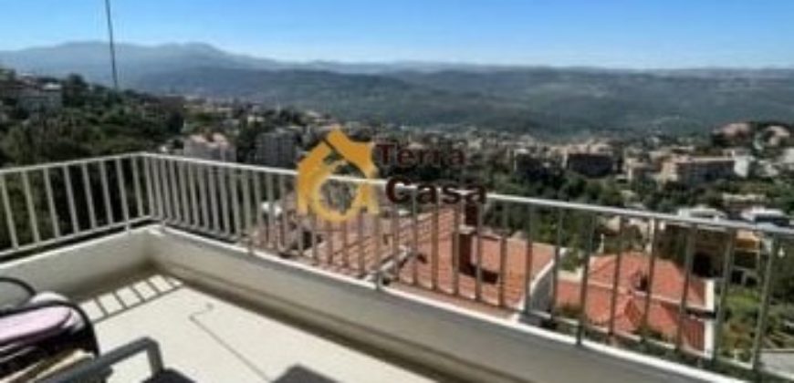 Fully furnished apartment in baabdat with panoramic mountain view