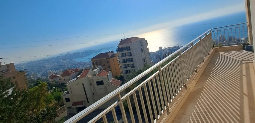 fully furnished apartment for sale in sahel alma with sea view