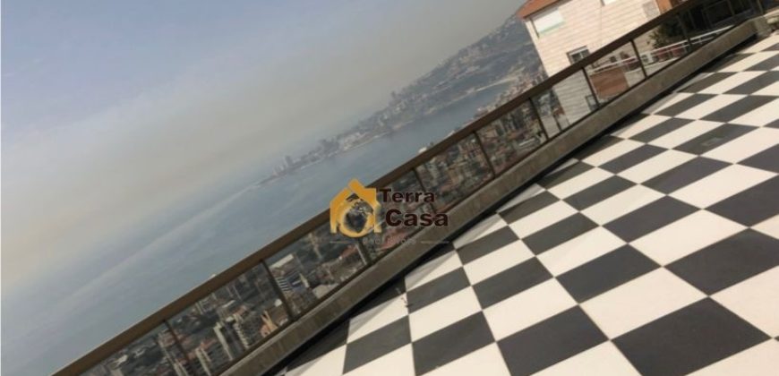 semi furnished duplex in sahel alma 150 sqm terrace, panoramic sea view