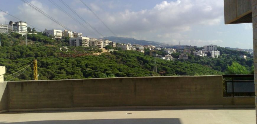 furnished apartment in naccache with 160 sqm terrace panoramic view Rf#5507