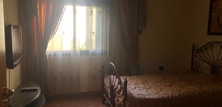 zahle rassieh 185 sqm furnished apartment for rent Ref# 5493