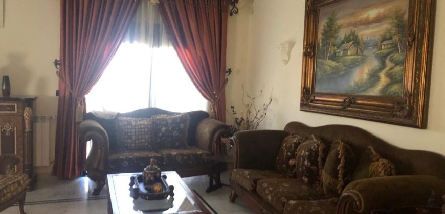 zahle rassieh 185 sqm furnished apartment for rent Ref# 5493