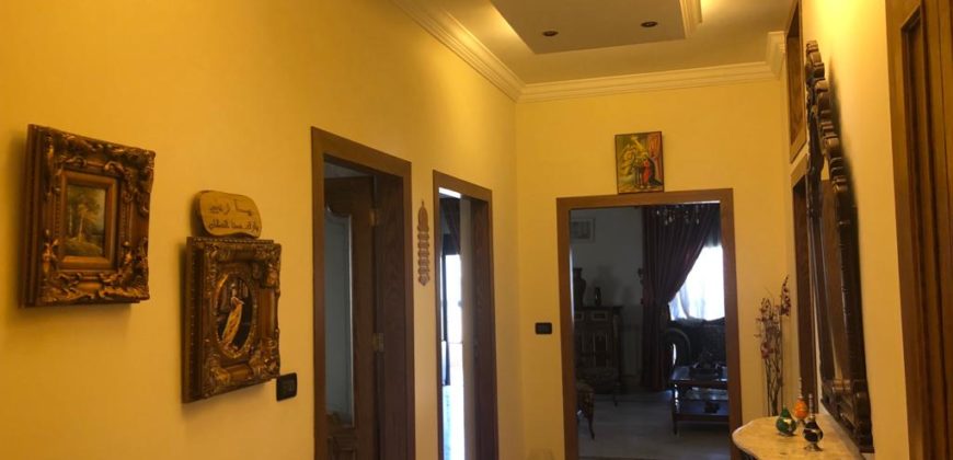 zahle rassieh 185 sqm furnished apartment for rent Ref# 5493