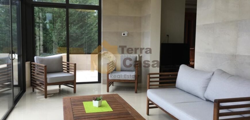 Baabdat furnished apartment for sale with garden and two terraces Ref#5688