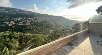 baabdat brand new fully furnished rooftop for rent, open view Ref#5776