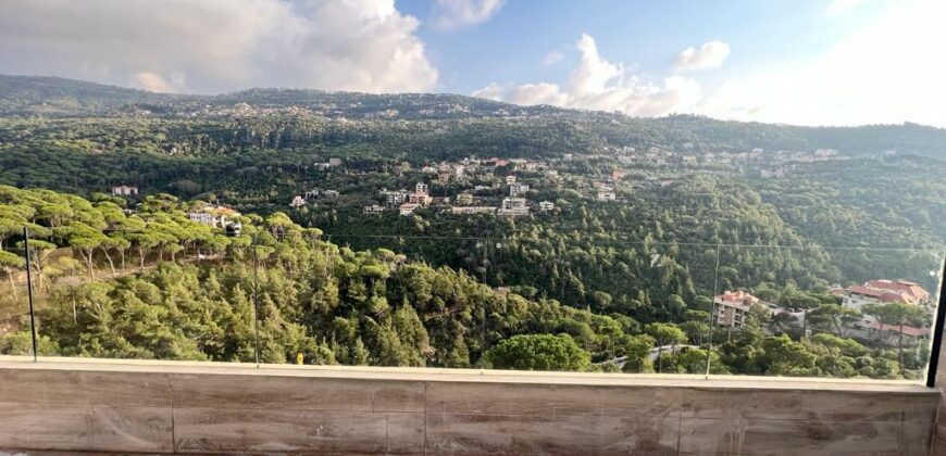 baabdat brand new fully furnished rooftop for rent, open view Ref#5776