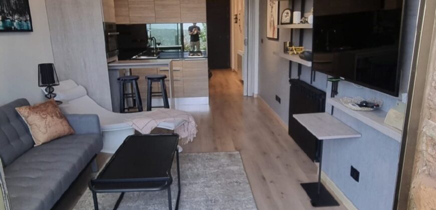 faqra fully furnished modern flat 50 sqm with 16 sqm garden panoramic view Ref#5857