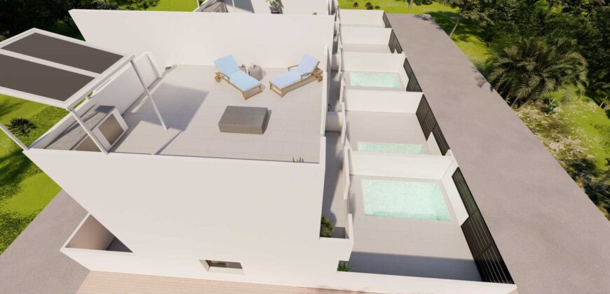 Spain Murcia new townhouses with pool & roof solarium prime location R#3