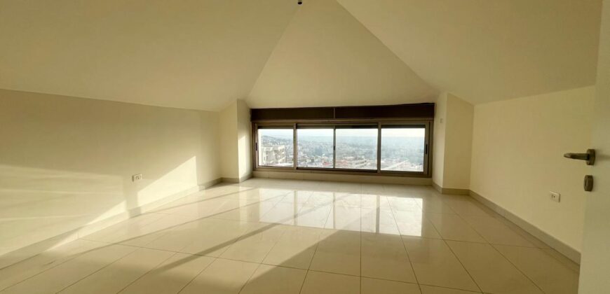 Mansourieh duplex with 2 terraces 150m panoramic view Ref#6163