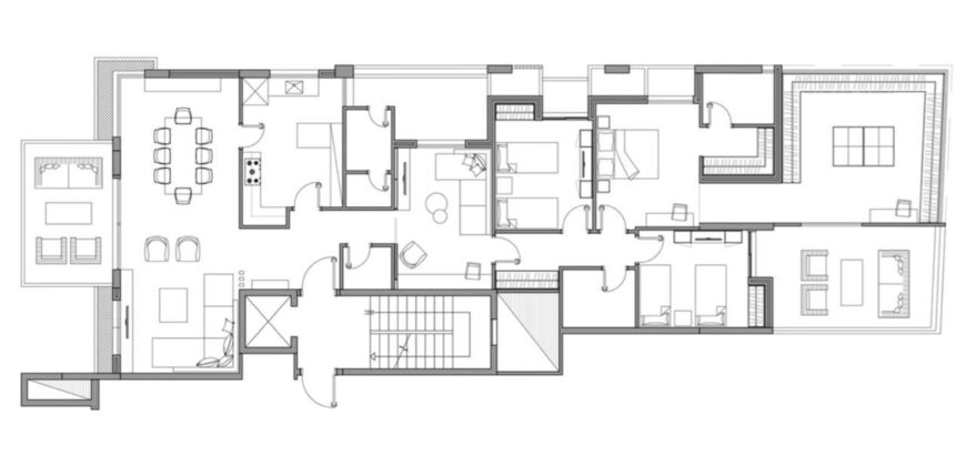 dik el mehdi fully furnished & decorated apartment high end Ref#6195