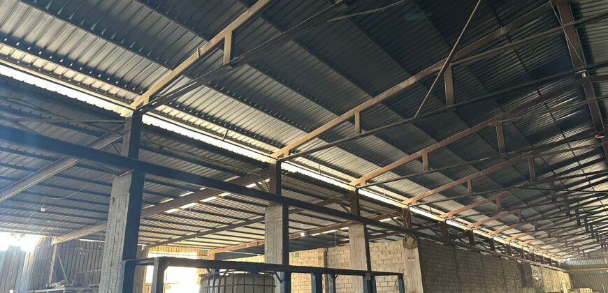 taanayel hangar 2800m with 6000m land industrial zoning Ref#6190