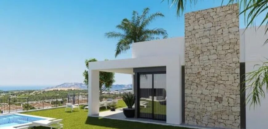 Spain Alicante New villa with magnificent sea views in Polop Hills 0000077