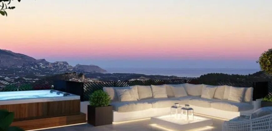 Spain Alicante New villa with magnificent sea views in Polop Hills! 0000076