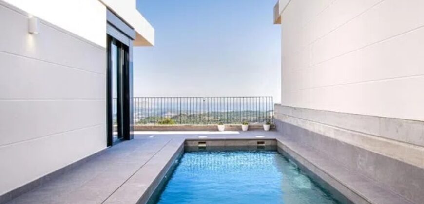 Spain Alicante New villa with magnificent sea views in Polop Hills! 0000076