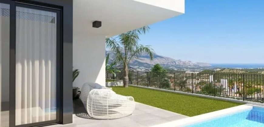 Spain Alicante New villa with magnificent sea views in Polop Hills! 0000076