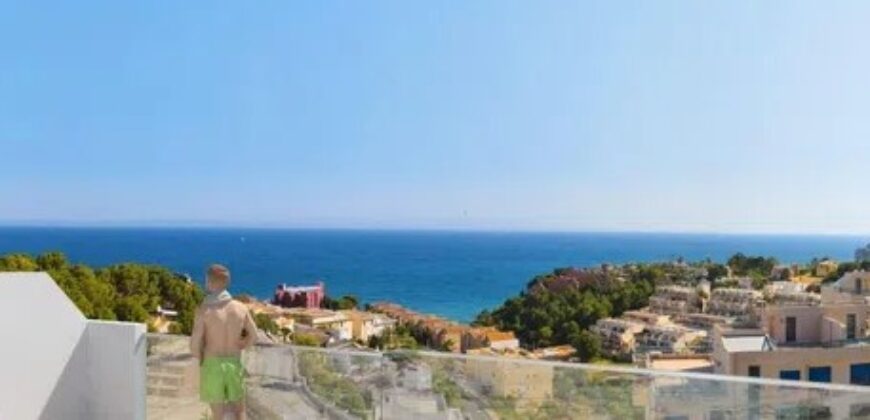 Spain Alicante new project in Canuta with pool, garden and sea view 000171