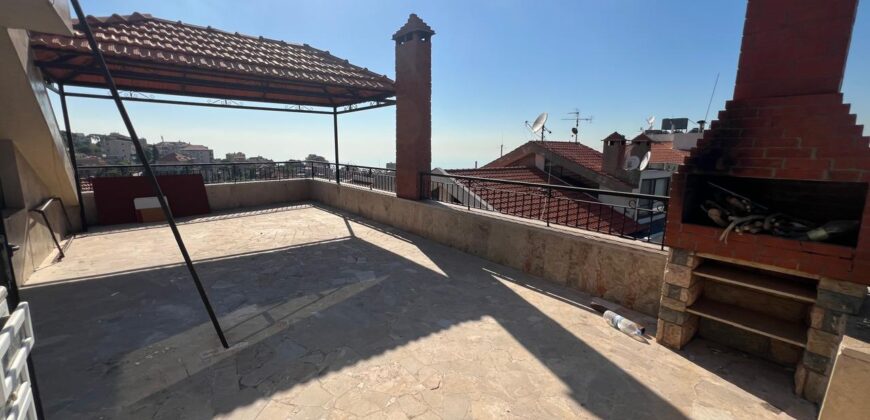 Roumieh spacious duplex for rent with 30m terrace, nice view Ref#6288