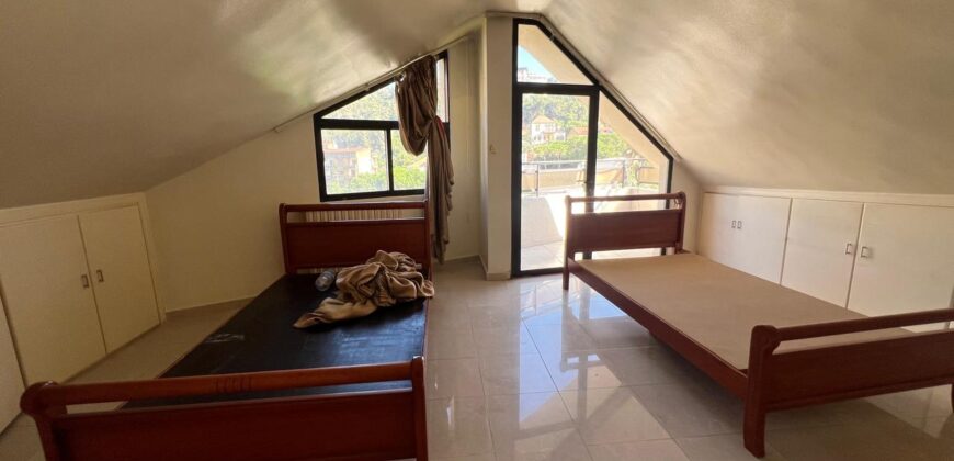 Roumieh spacious duplex for rent with 30m terrace, nice view Ref#6288