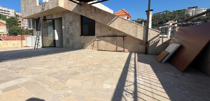 Roumieh spacious duplex for rent with 30m terrace, nice view Ref#6288