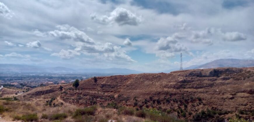 aradi zahle land 1200 sqm for sale open view Ref#6356