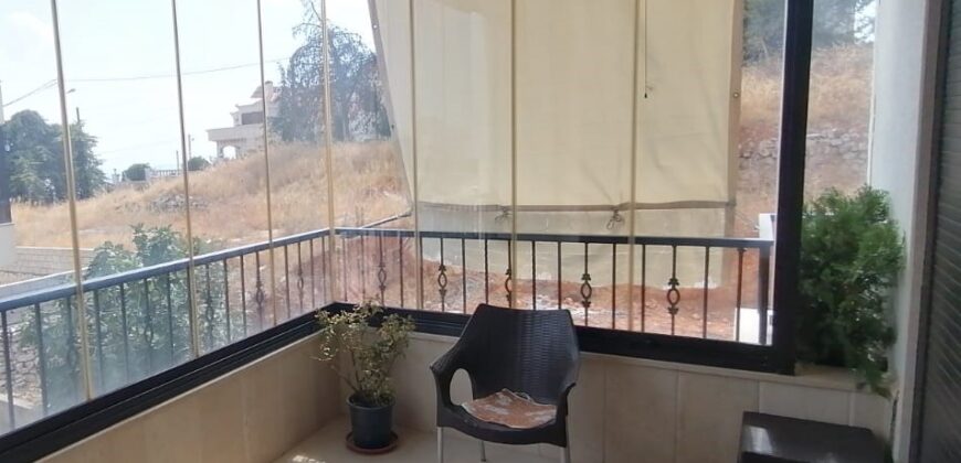 zahle dhour semi furnished apartment for sale Ref#6345