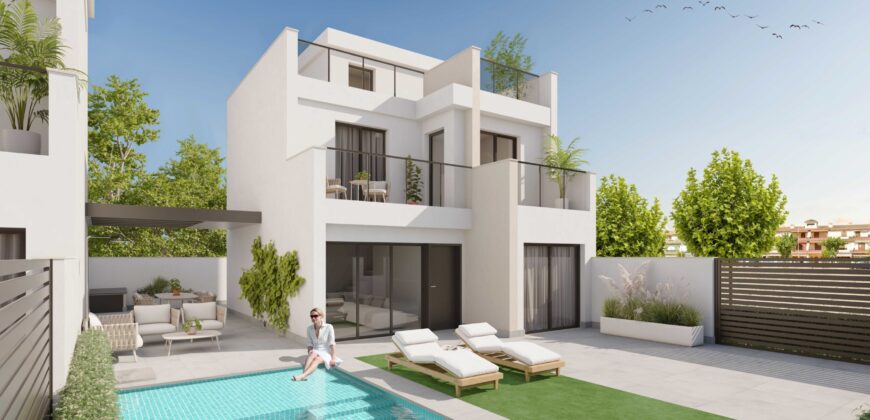 Spain Murcia Get your residency! luxury villas next to the sea in Los Alcazares R5