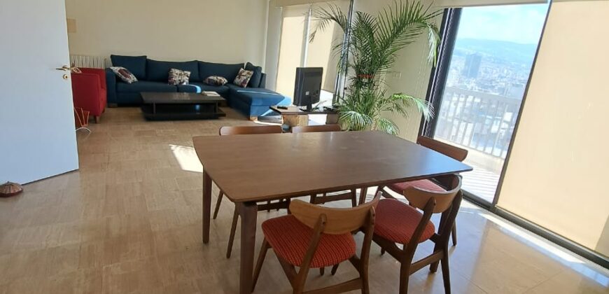 Achrafieh Fully Furnished Apartment with terrace, panoramic view of Beirut #6406