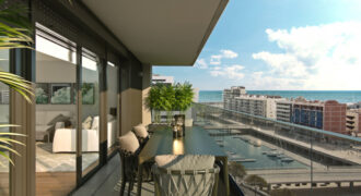 Spain luxurious apartments high end finishes in Badalona, sea view #B14