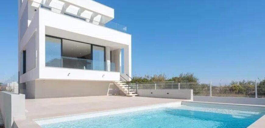 Spain brand new luxurious villa 4 floors few meters from the sea 003995