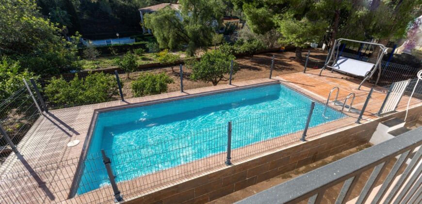 Spain Valencia villa 2 floors with pool, garden & terrace, mountain view 005925