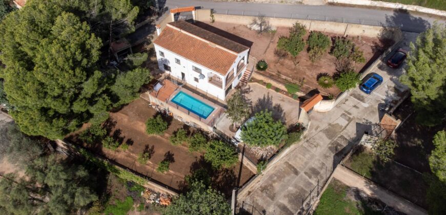 Spain Valencia villa 2 floors with pool, garden & terrace, mountain view 005925