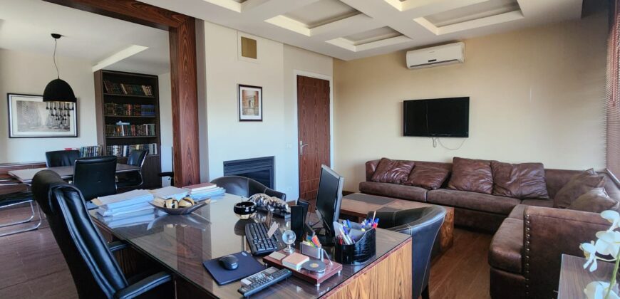 zahle main boulevard fully equipped & decorated office for rent #6446