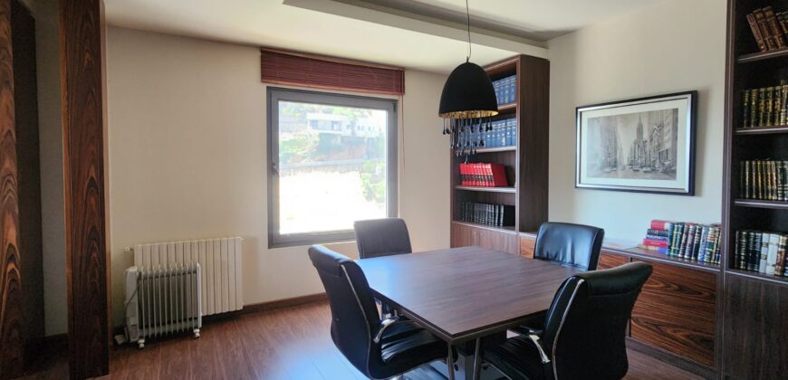 zahle main boulevard fully equipped & decorated office for rent #6446