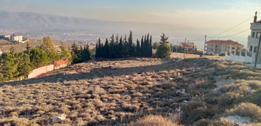 zahle dhour land 1295 sqm for sale panoramic view Ref#6454