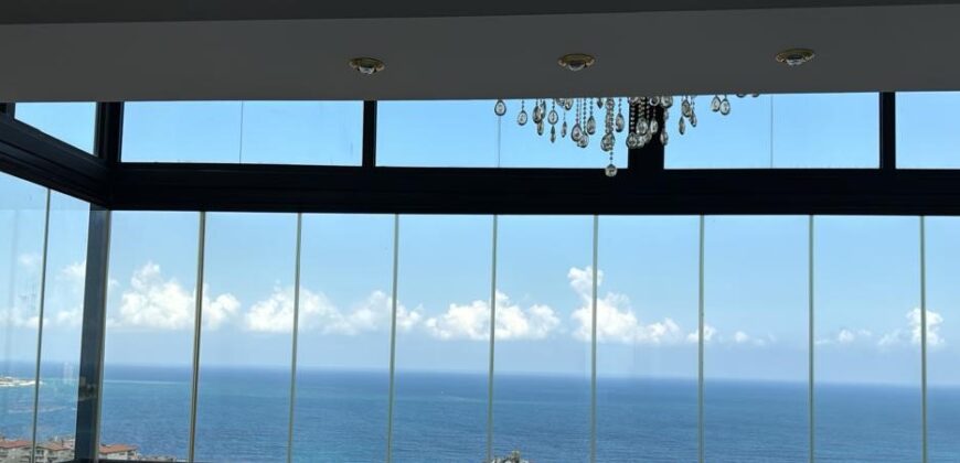 Sahel Alma luxurious fully furnished real duplex for sale panoramic sea view #6456