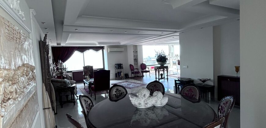 Sahel Alma luxurious fully furnished real duplex for sale panoramic sea view #6456