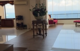 Sahel Alma luxurious fully furnished real duplex for sale panoramic sea view #6456