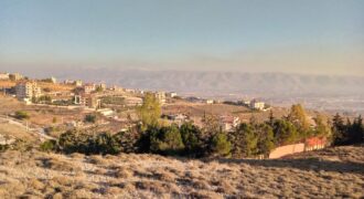 zahle dhour land 1295 sqm for sale panoramic view Ref#6454