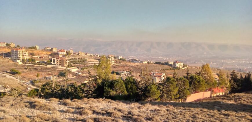 zahle dhour land 1295 sqm for sale panoramic view Ref#6454