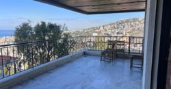 bsalim luxurious furnished apartment + 30m terrace, panoramic sea view #6499